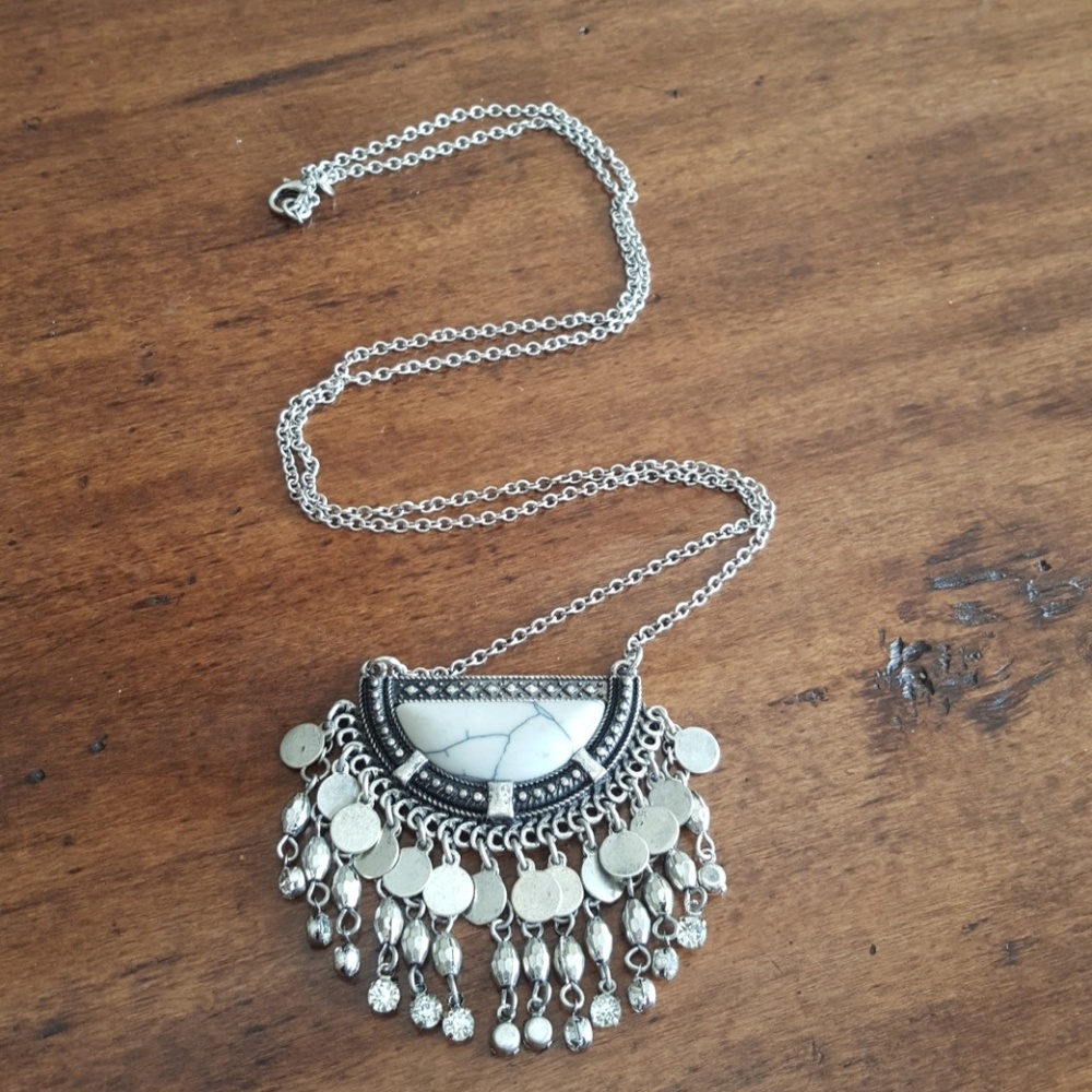 Boho antiqued necklace
